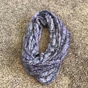 Purple infinity scarf